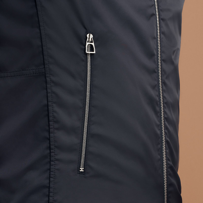 Warm-Up fleece - Blue | Hermès USA